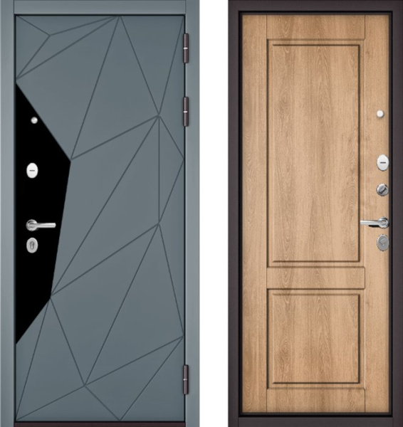 Входная дверь МАСТИНО TRUST MASS 202 Океан стронг / D-1 Дуб шале натуральный