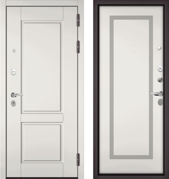 Входная дверь МАСТИНО TRUST MASS 1 Белый матовый / 189 Белый матовый