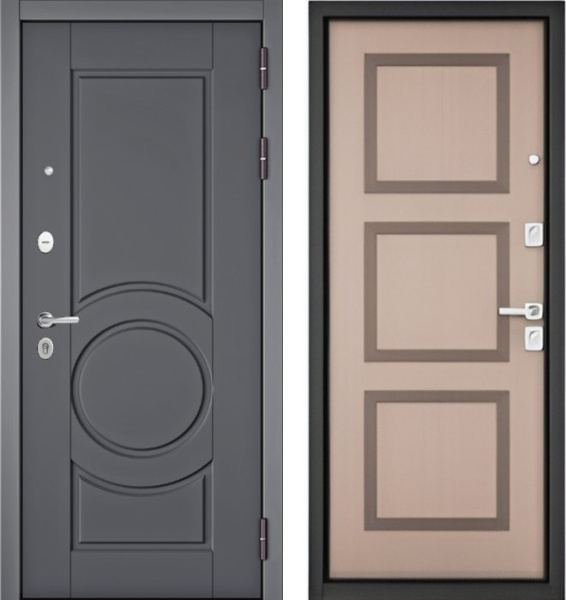 Входная дверь МАСТИНО TRUST MASS 6 Оскуро / 192 Дуб кофейный матовый