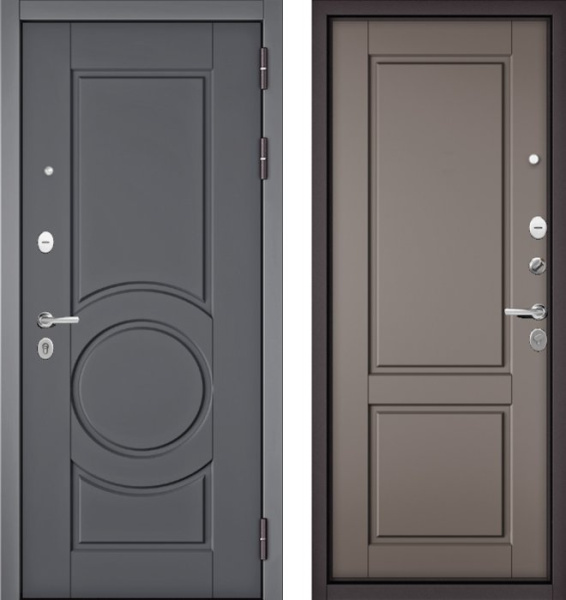 Входная дверь МАСТИНО TRUST MASS 6 Оскуро / D-1 Эмаль капучино